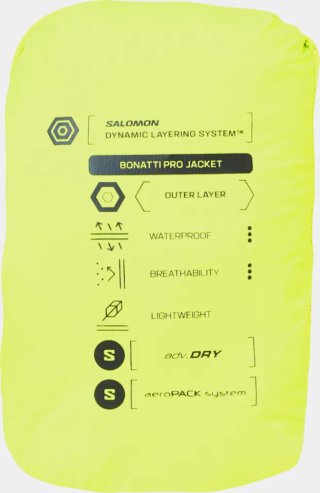 Salomon Men's Bonatti Pro Jacket Acid Lime 06
