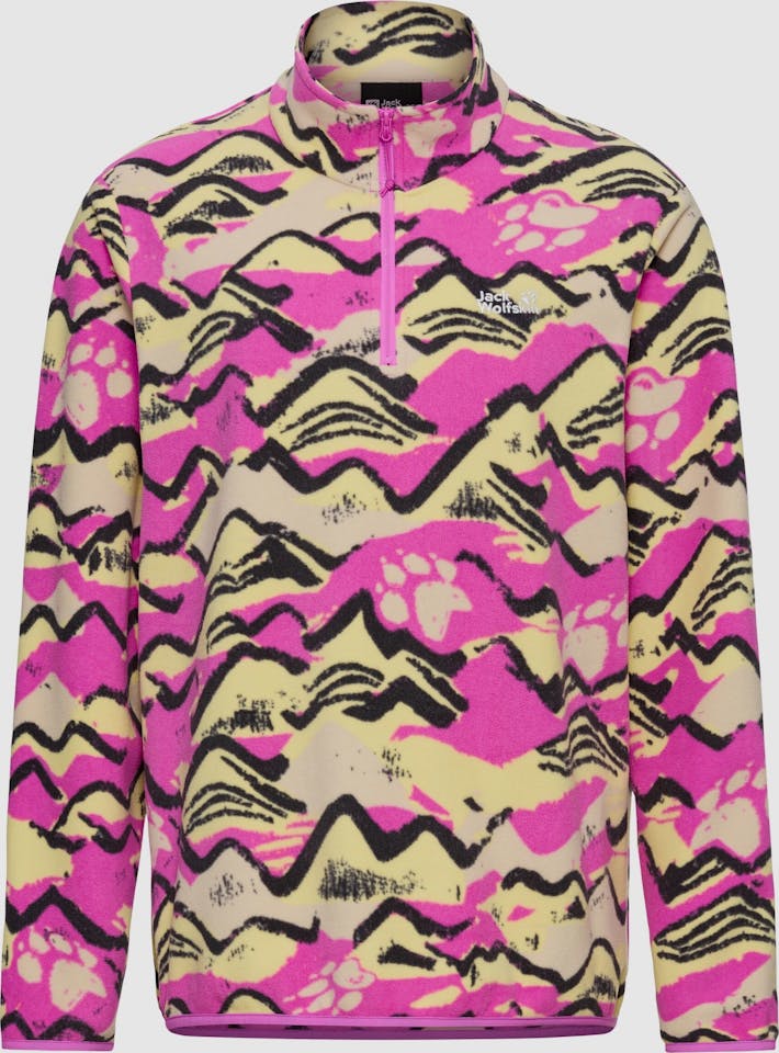 Jack Wolfskin Women's Paw Era 100 Print Half Zip Foxglove 09