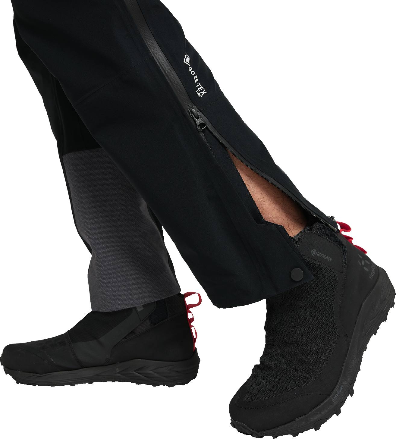 Haglöfs Men's L.I.M. ZT GTX Pro Pant Musta / Punainen 05