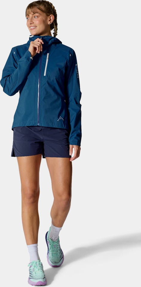 Rab Women's Downpour Trail Light Jacket Tempest Blue 01