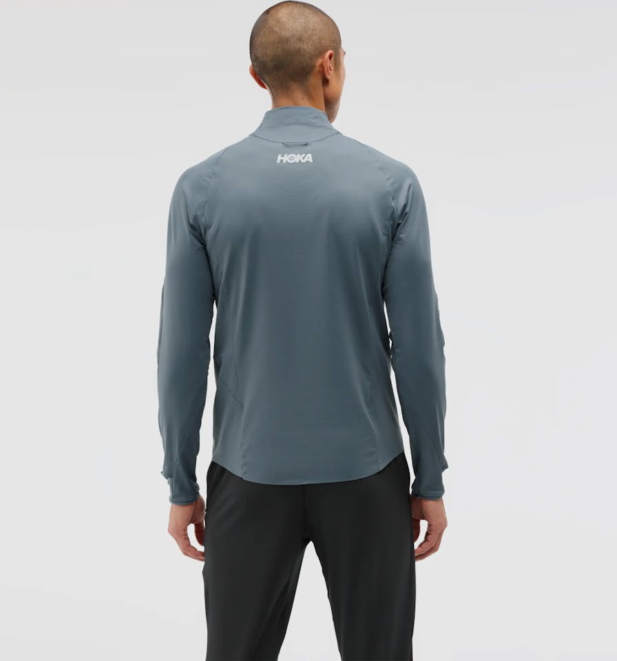 Hoka Men's Glidetech 1/4 Zip Faded Navy 02