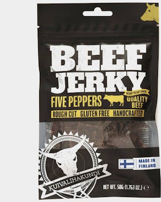 Beef Jerky Five Peppers, 50g