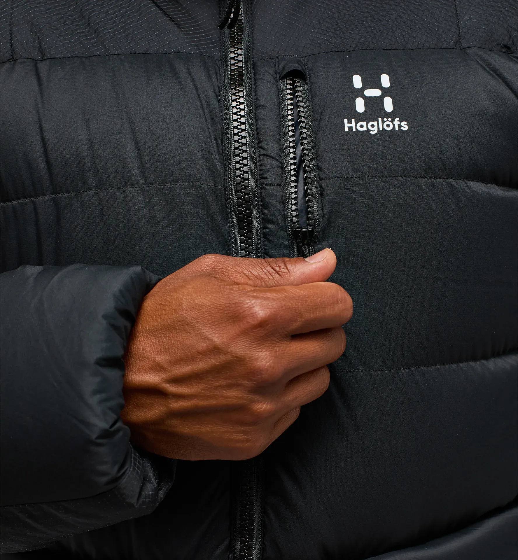 Haglöfs Men's Riksgräns Down 850 Hood Black 12