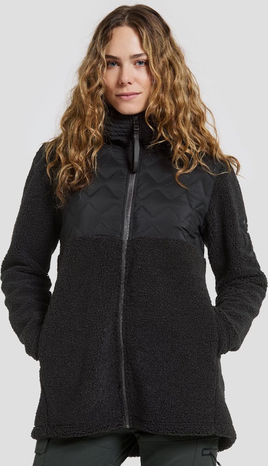 Didriksons Women's Bibi 2 Full Zip Musta 01