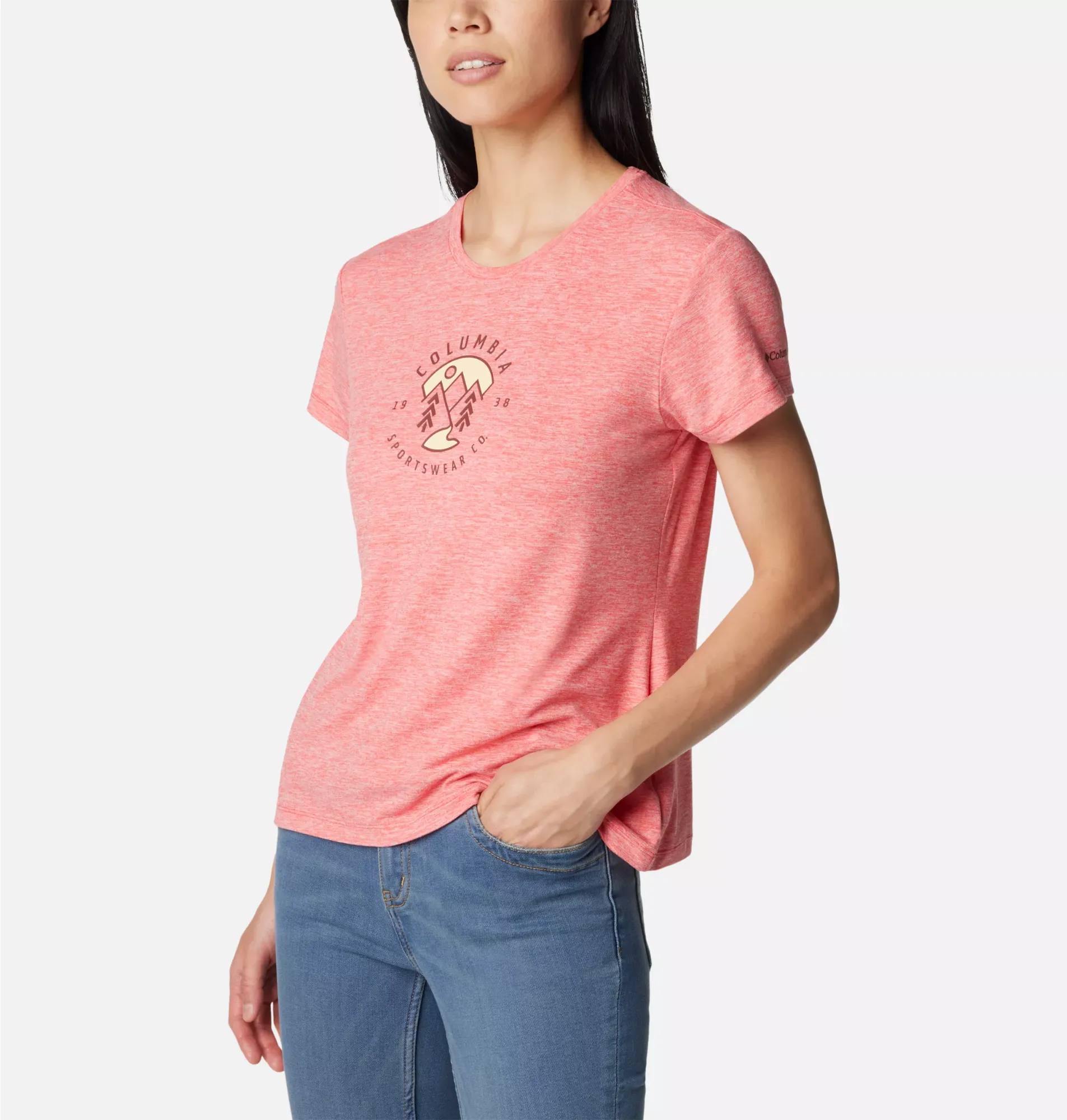 Columbia Women's Sloan Ridge Graph Tee Juicy 04
