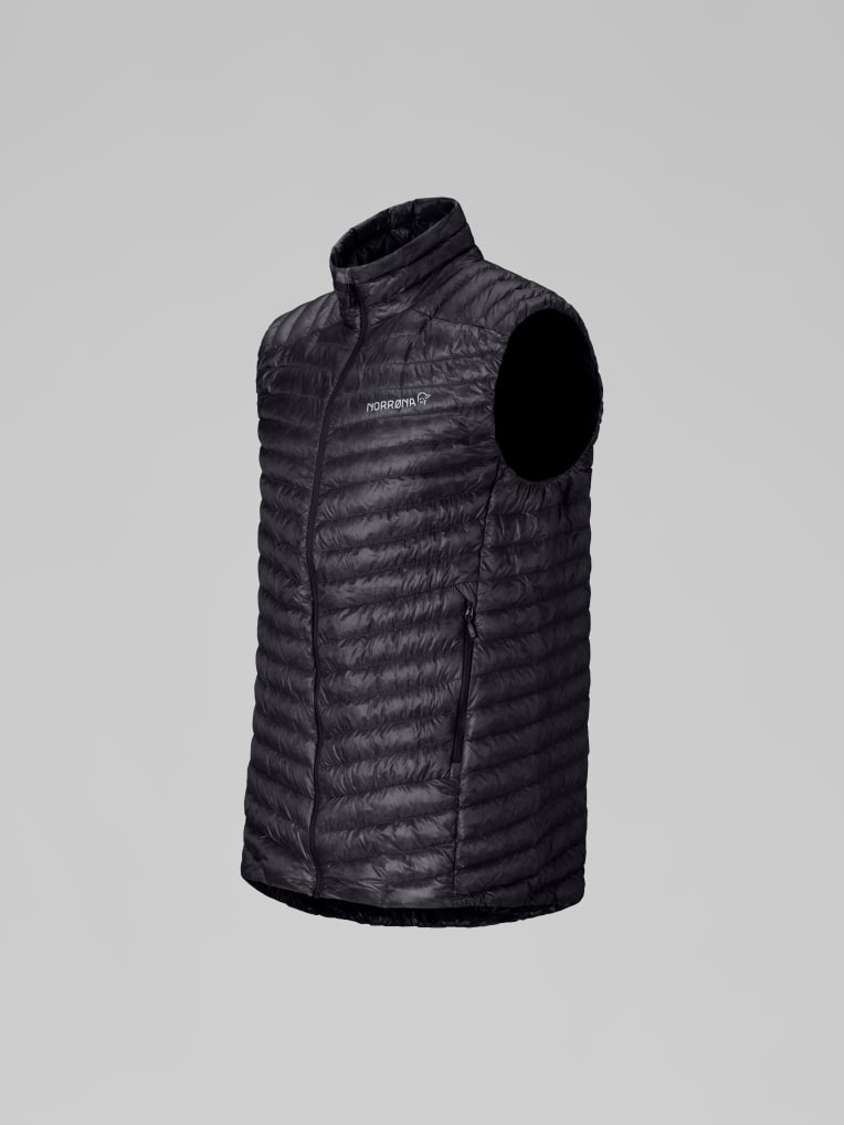 Norrøna Men's Trollveggen Superlight Down800 Vest Caviar Black 03