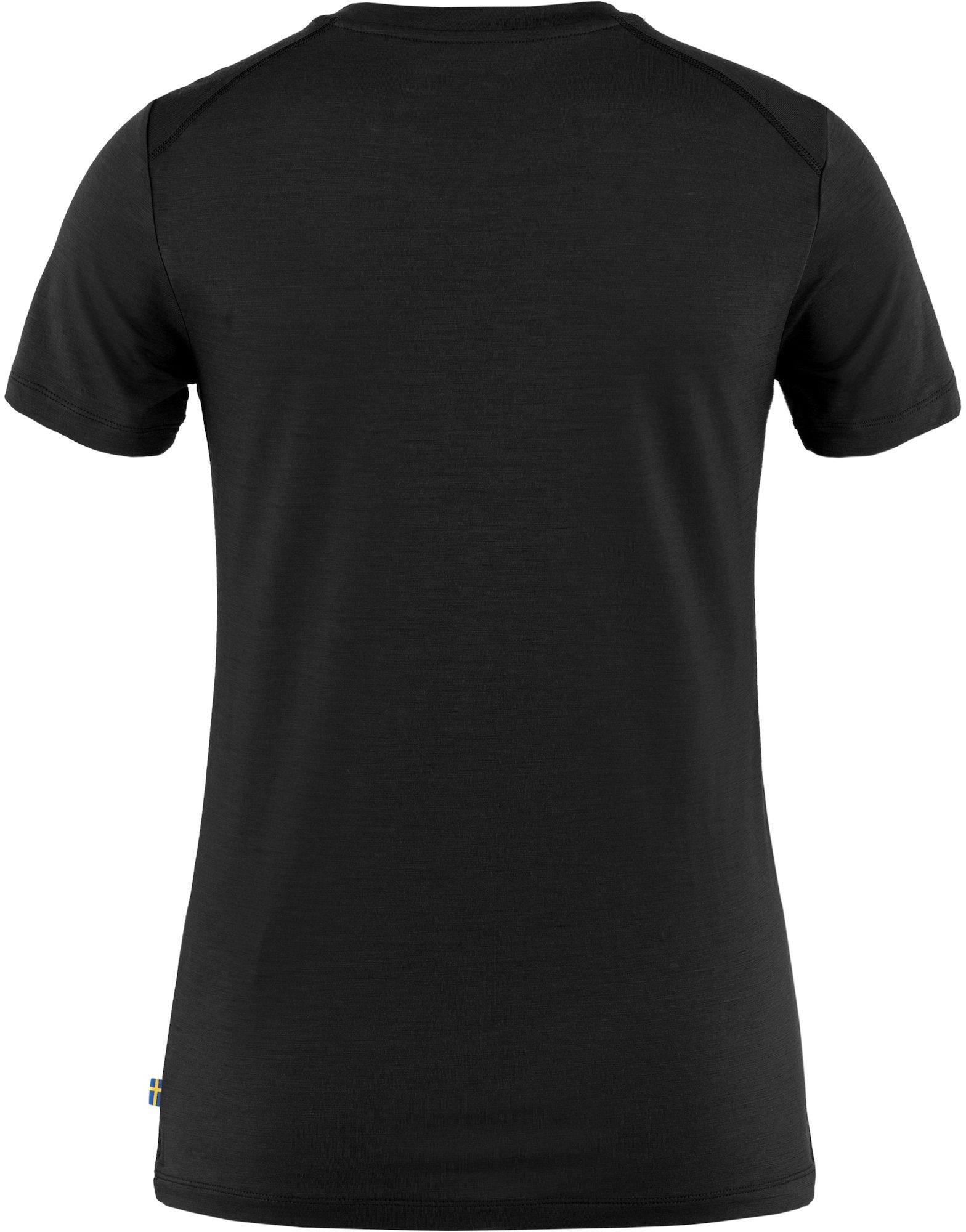 Fjällräven Abisko Wool W SS Musta 02