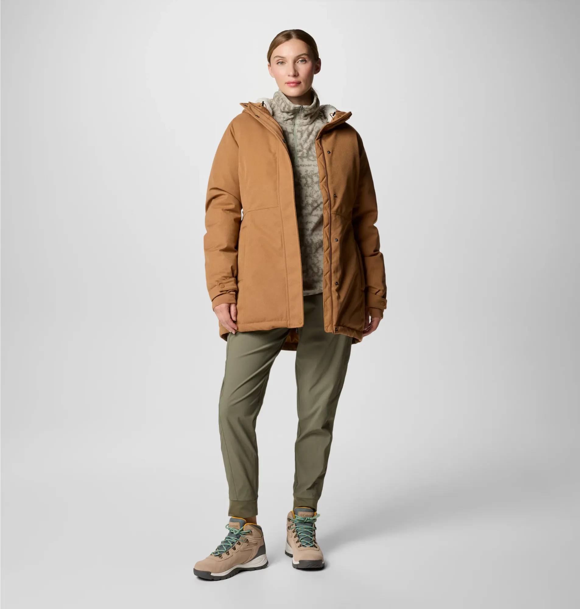 Columbia Women's Alameda Ridge Insulated Waterproof Parka - Naisten vedenpitävä parkatakki Camel 03