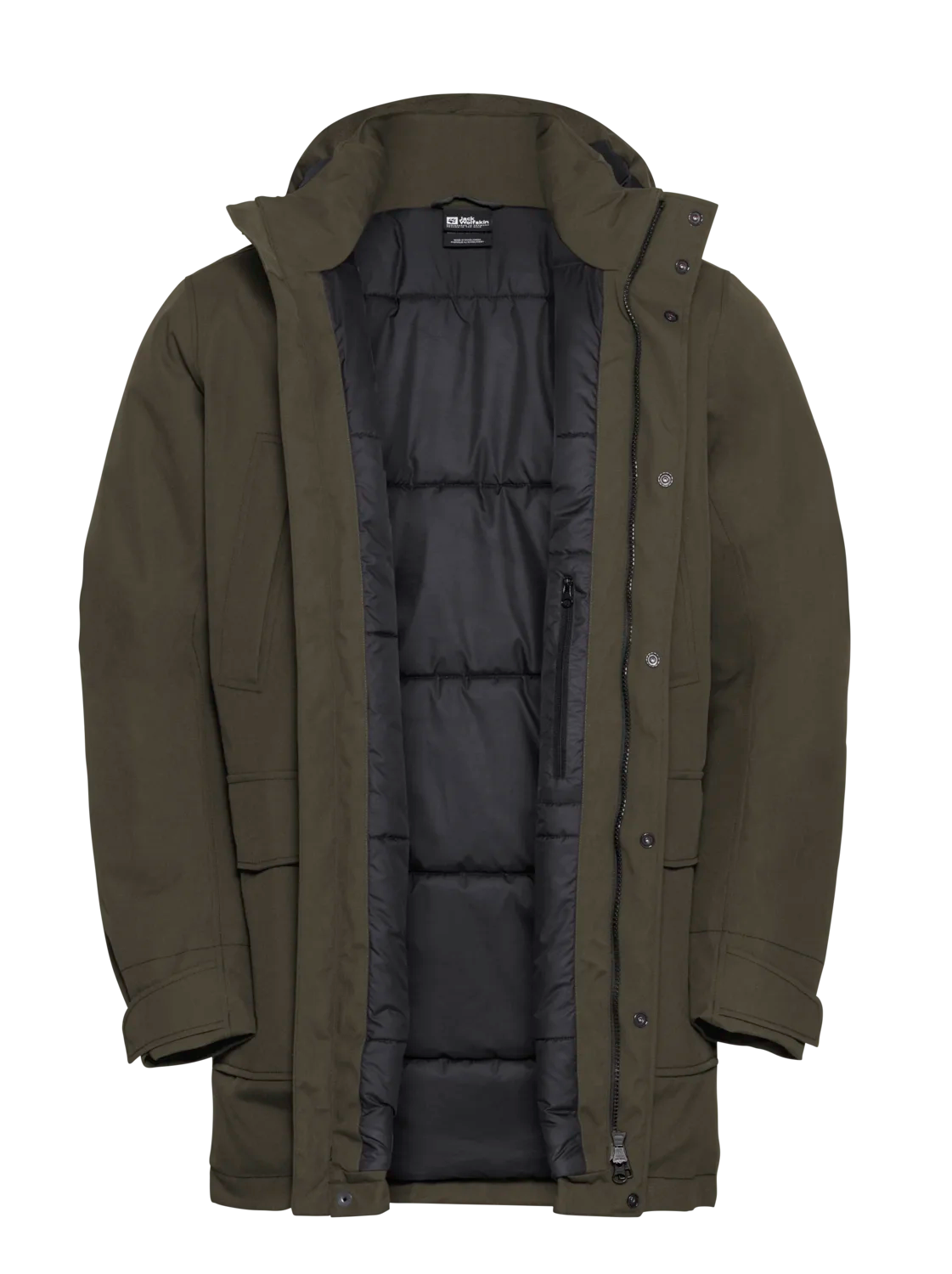 Jack Wolfskin Men's Canyon Shield Parka - Miesten talvitakki Obsidian 02