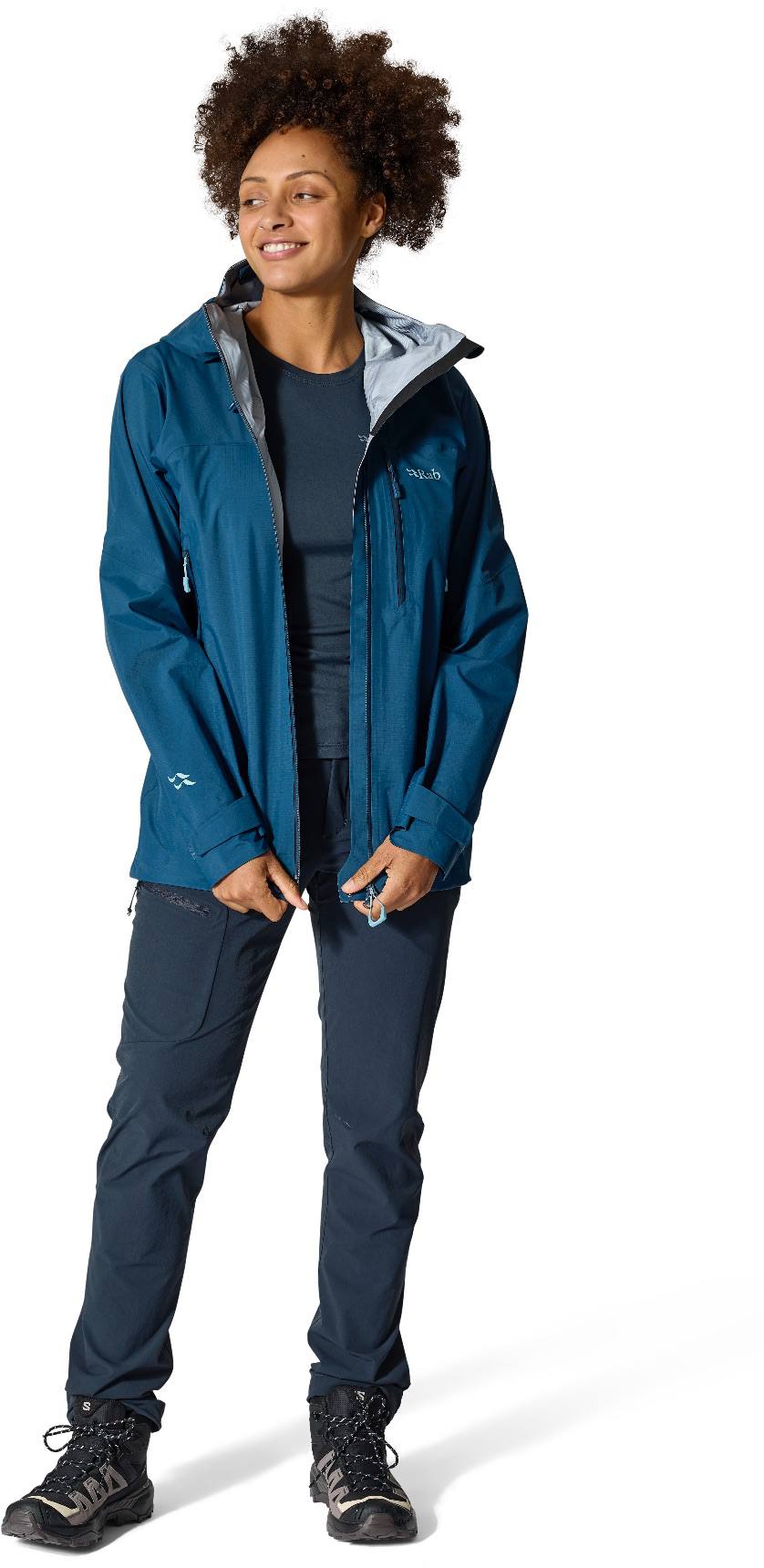 Rab Women's Firewall Mountain Jacket Tempest Blue 06
