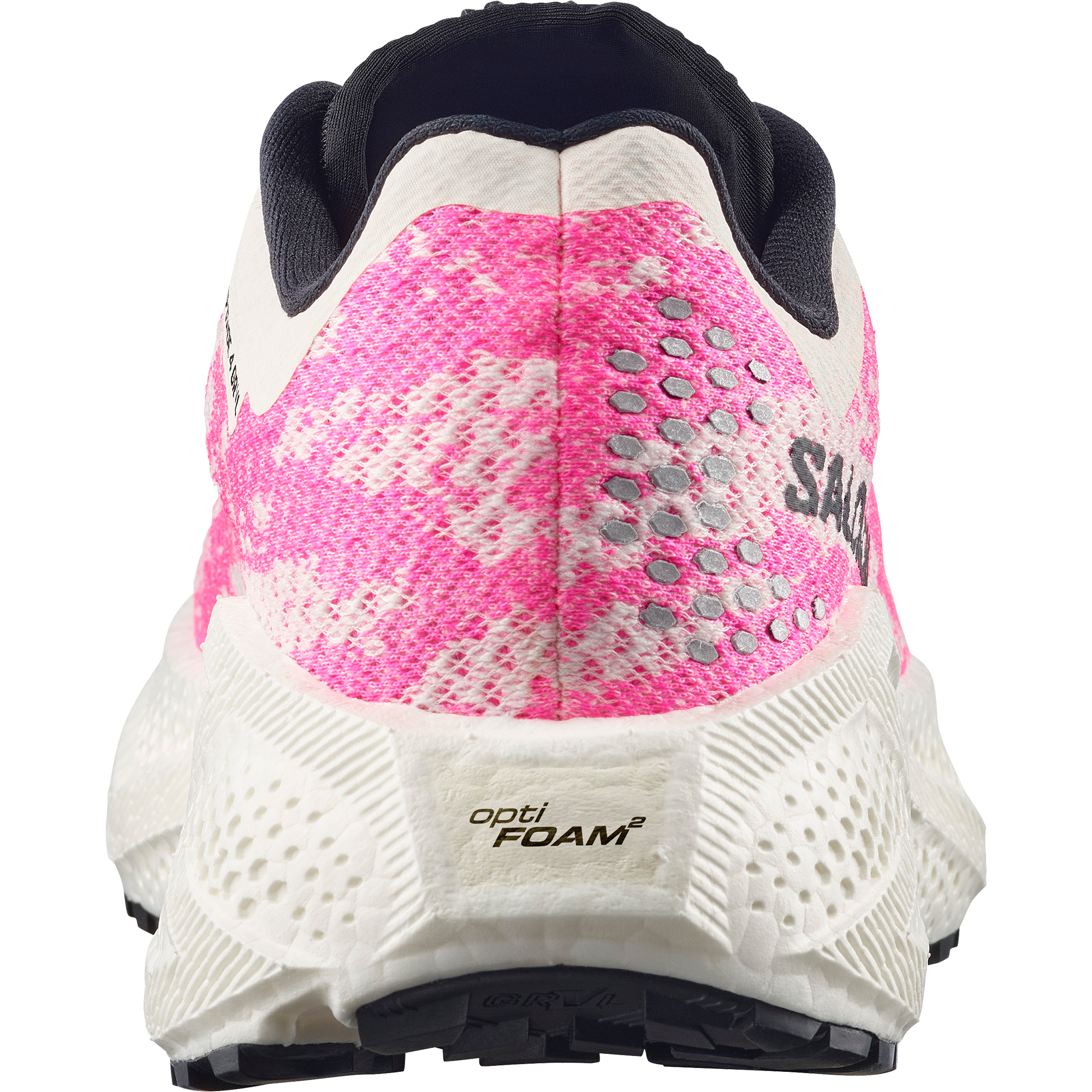 Salomon Women's Aero Glide 4 GRVL Vanilla Ice/Knockout Pink/Blac 03
