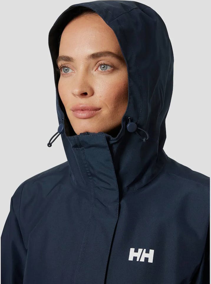 Helly Hansen Women's ACT Voyage Ocean Bound Raincoat Navy 06