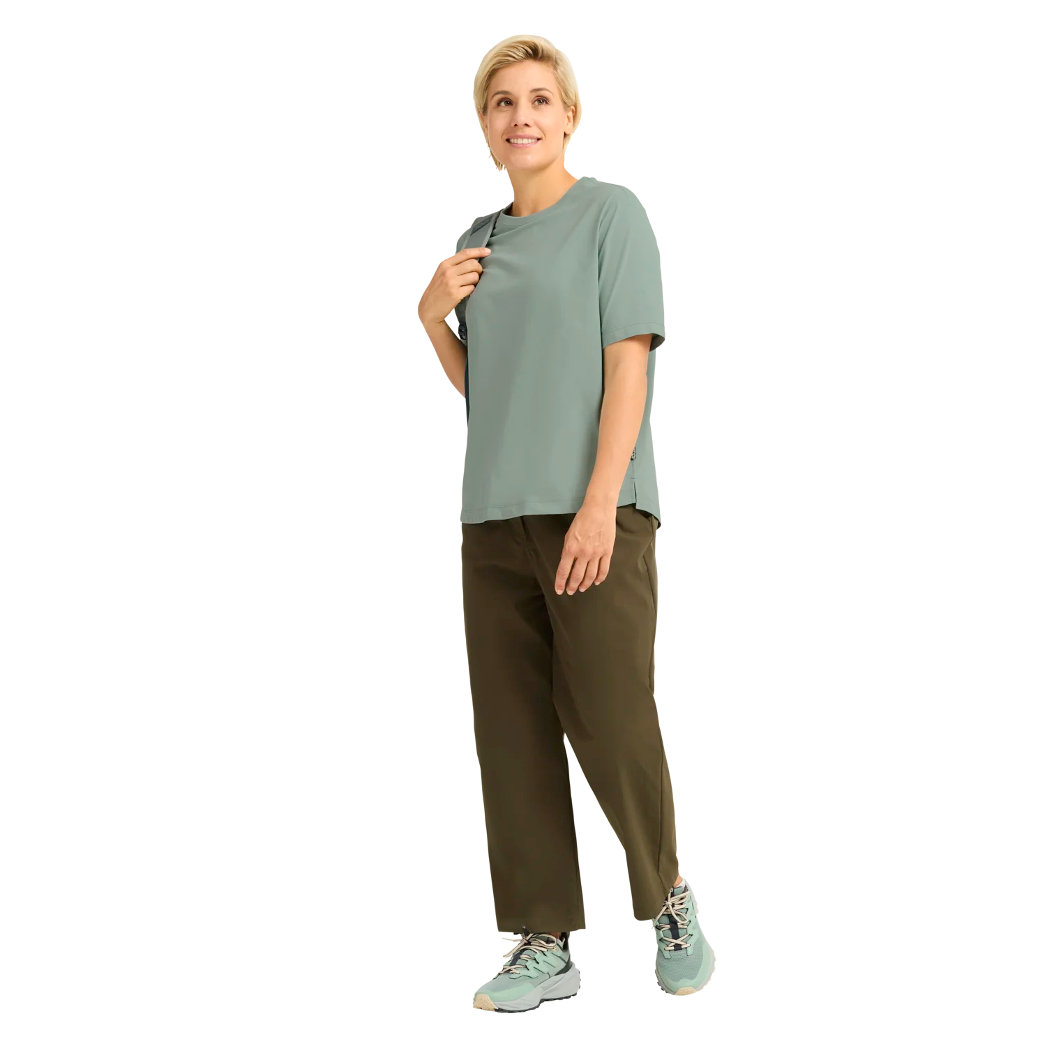 Jack Wolfskin Women's Travel Tee Green Zinnia 06