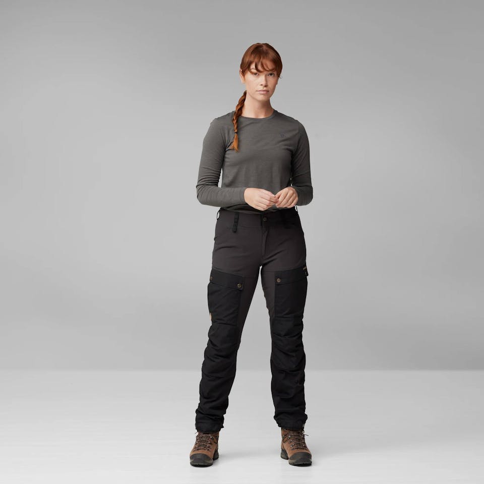 Fjällräven Women's Keb Trousers Curved Deep Forest 04