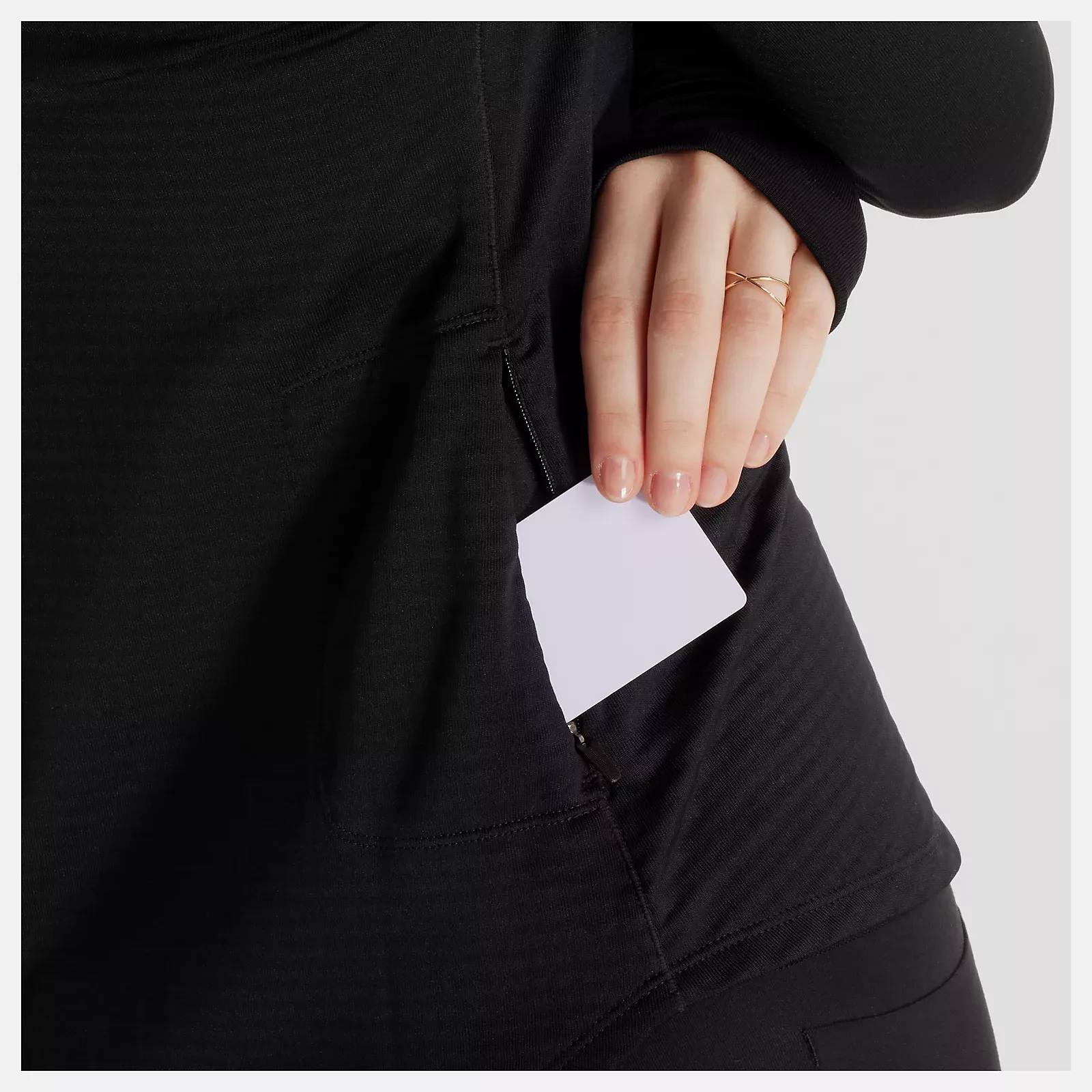 New Balance Women's Athletic Heat Grid Halfzip Musta 07