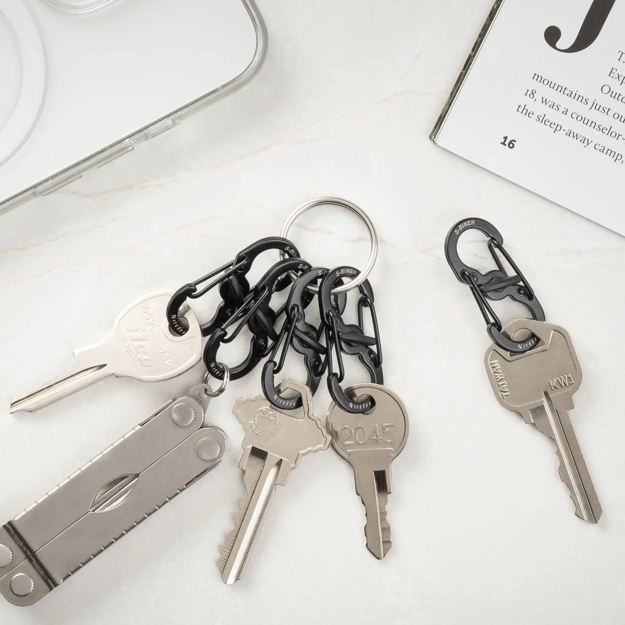 Nite Ize S-Biner 5pack Microlock Musta 03