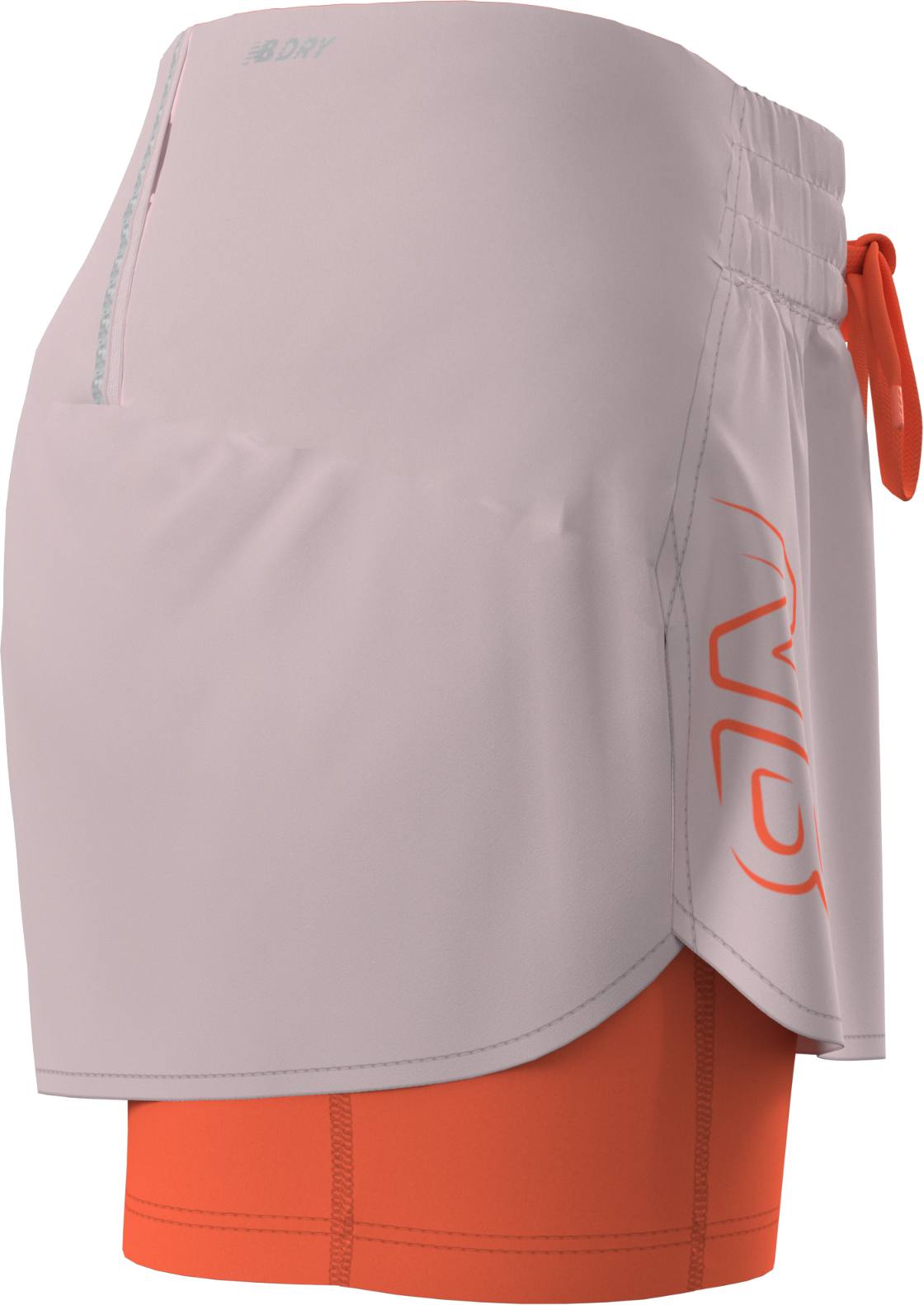 New Balance Women's Print Impact Run 2in1 Shorts Pink 11