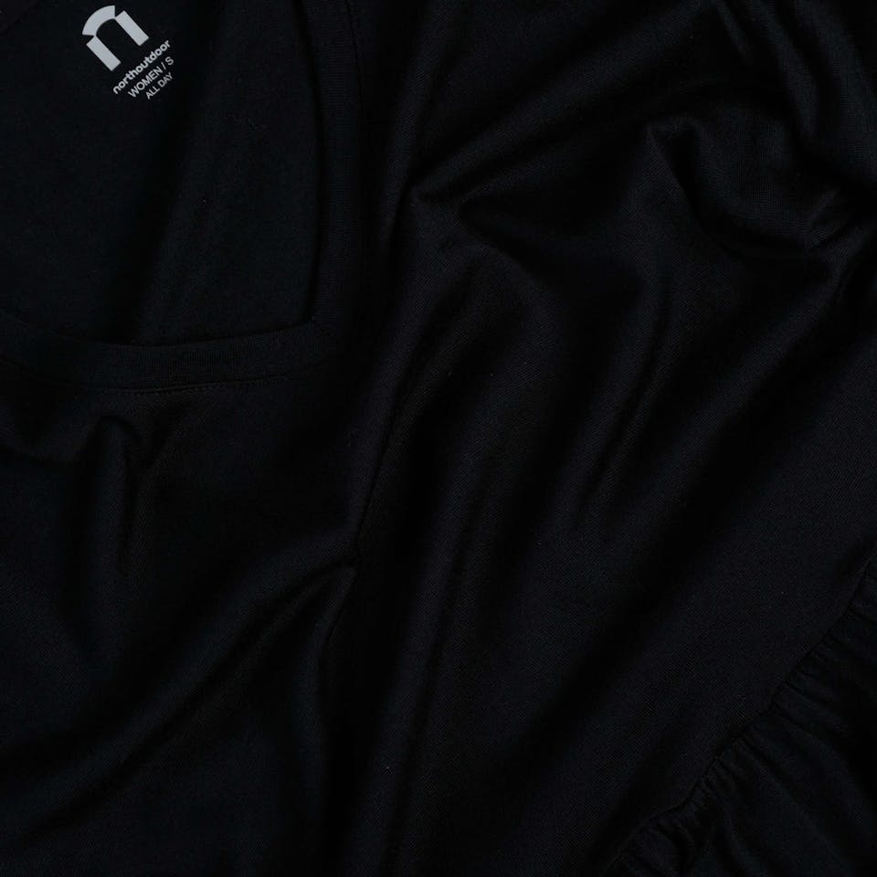 North Outdoor Women's All Day 150 Merino Lily Dress Musta 05