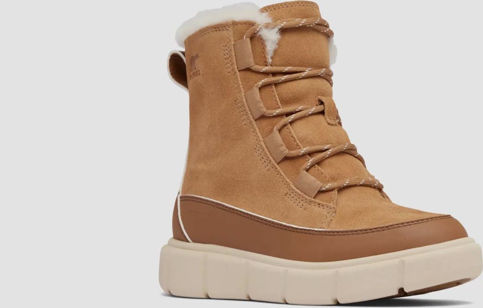 Sorel Youth Explorer III Lace Tawny Buff, Bleached Ceramic 07