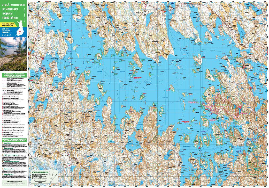 Karttakeskus Etelä-Konnevesi Leivonmäki Isojärvi Pyhä-Häkki  02