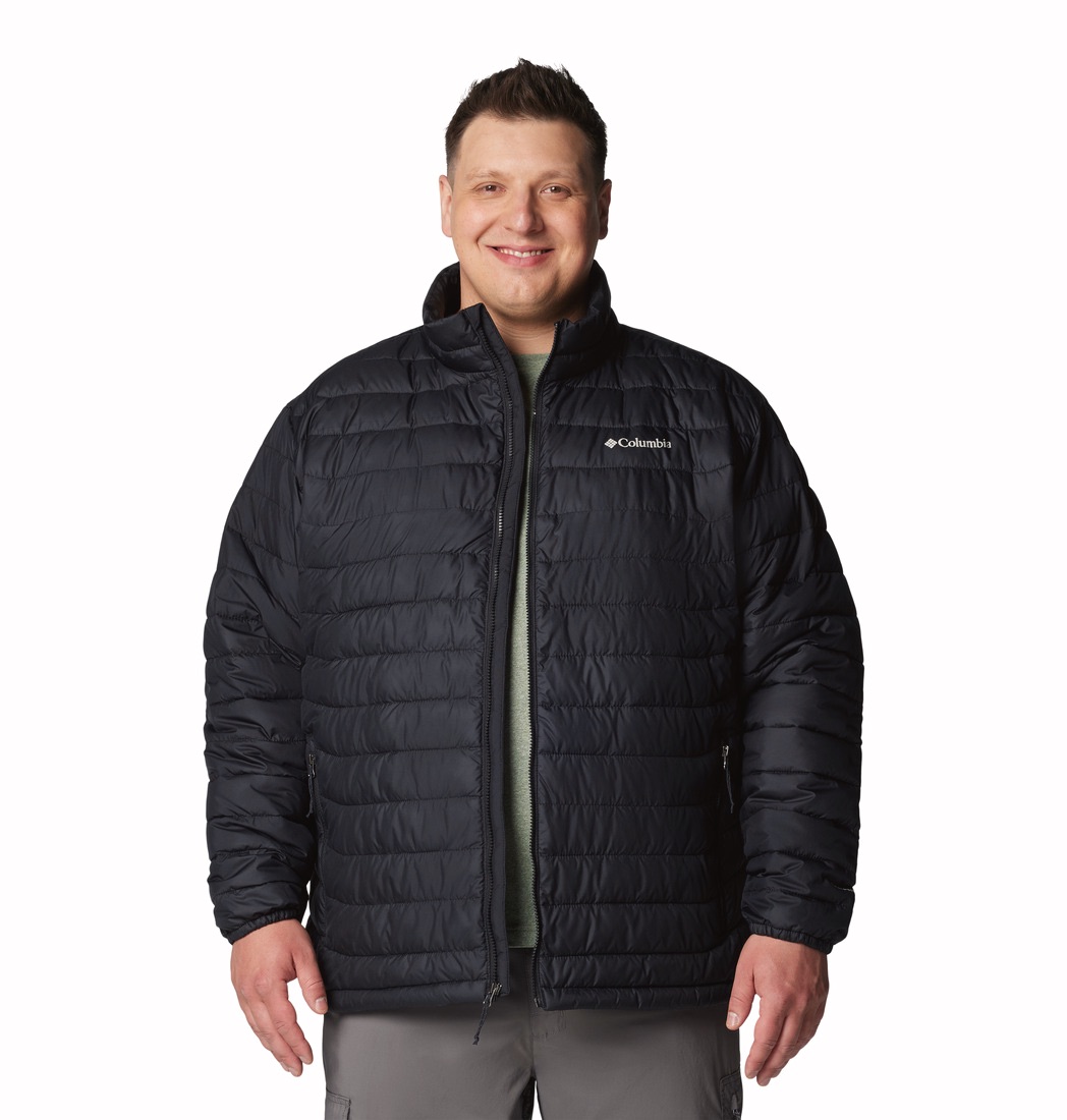 Columbia Men's Powder Lite II Extended Size Jacket - Miesten kevyttoppatakki Musta 08