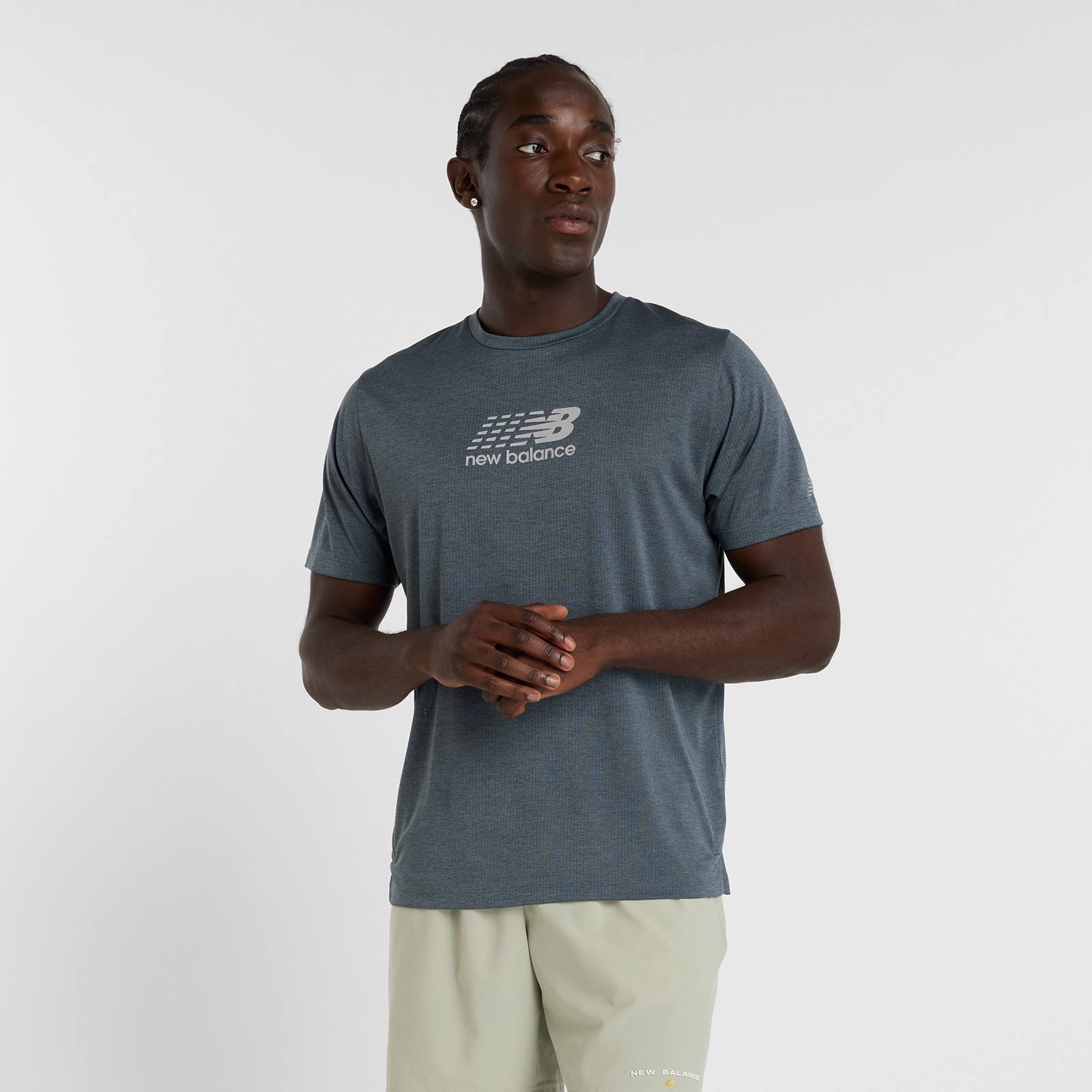 New Balance Men's Athletics Reflective Graphic T-Shirt Dusk Shower 02