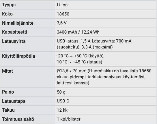 Fenix Fenix ARB-L18-3400U V3 18650 USB-C  06