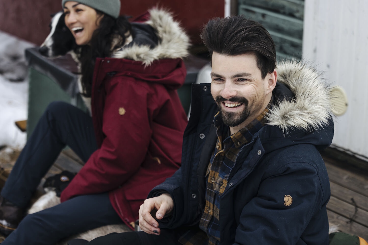 Fjällräven Singi Heavy Flannel Shirt Chalk/Navy 12