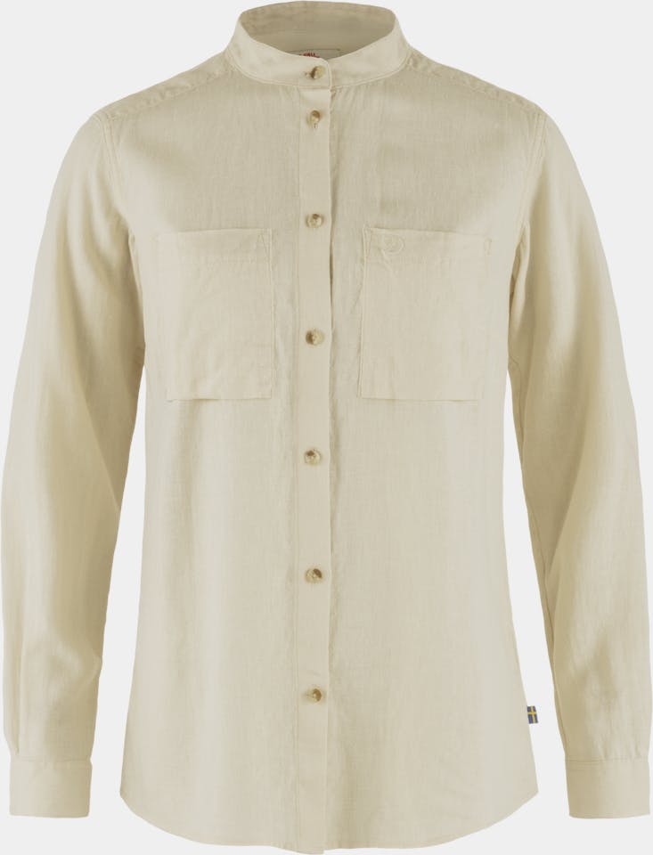 Fjällräven Women's Övik Hemp LS Shirt Chalk 01
