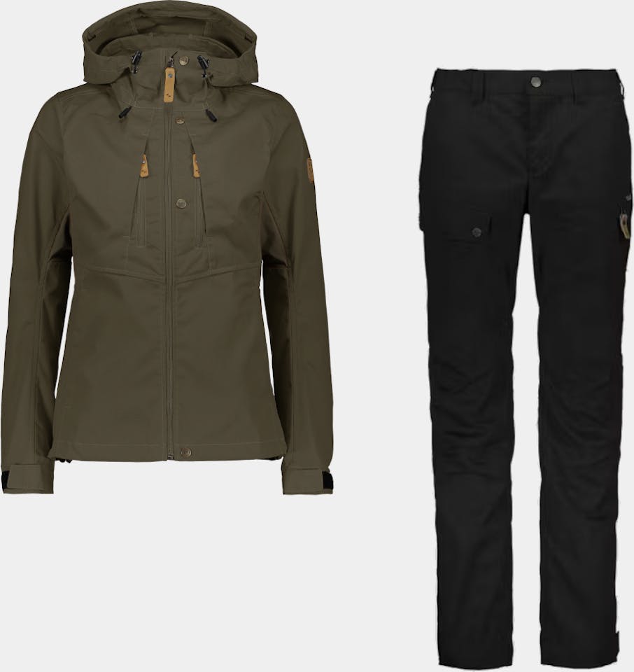 Sasta Women's Gaissa Jacket & Taival Trousers Ruby Red 01