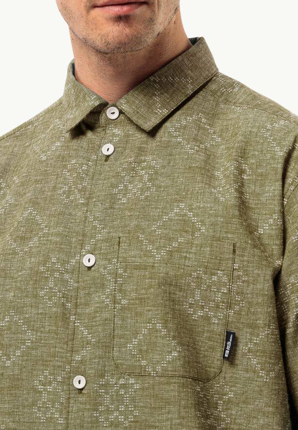 Jack Wolfskin Men's Karana Shirt SS Leaf Green 04