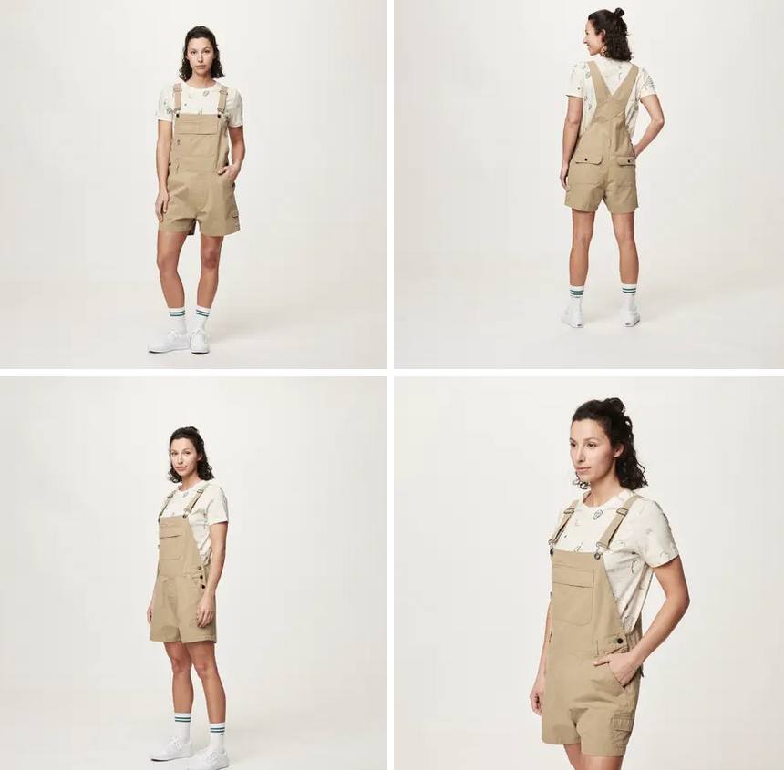 Picture Organic Clothing Women's Baylee Overalls Stone 03