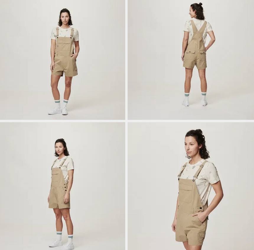 Picture Organic Clothing Women's Baylee Overalls Stone 03