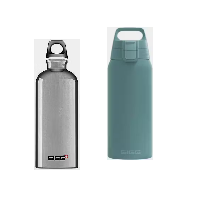Sigg Traveller 0,6 Alu ja 0.75 Shield Therm One
