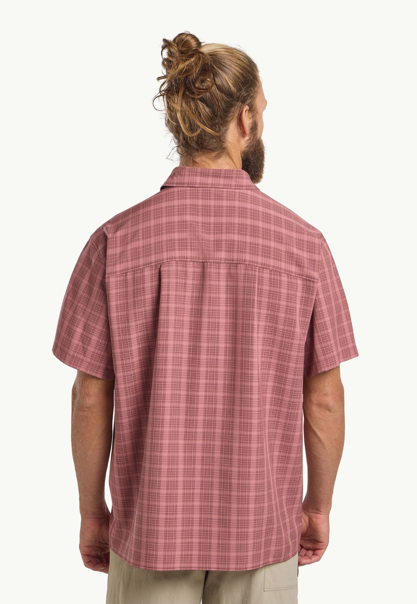 Jack Wolfskin Men's Meseta Shirt Dark Rust 02