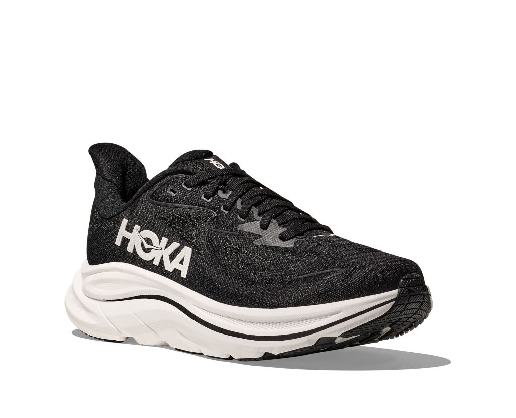 Hoka Men's Clifton 10 Wide Musta / Valkoinen 06