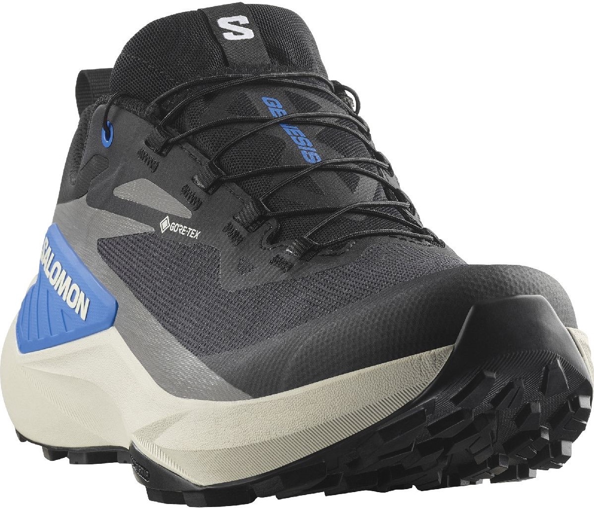Salomon Men's Genesis GTX Black/Lunar Rock/French Blue 04