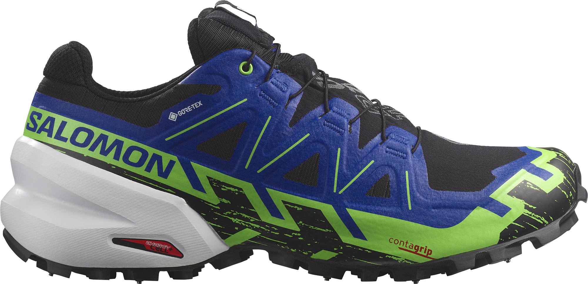 Salomon Spikecross 6 GTX - Nastakengät Musta / Sininen 02