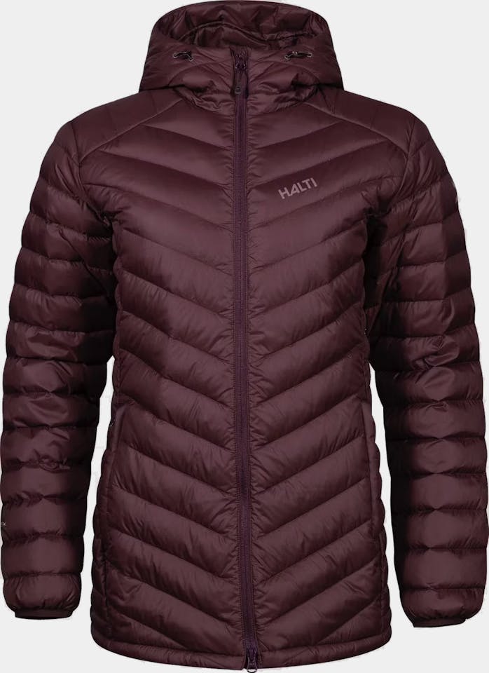 Halti Women's Huippu Mid Down + Jacket Maroon Red 01