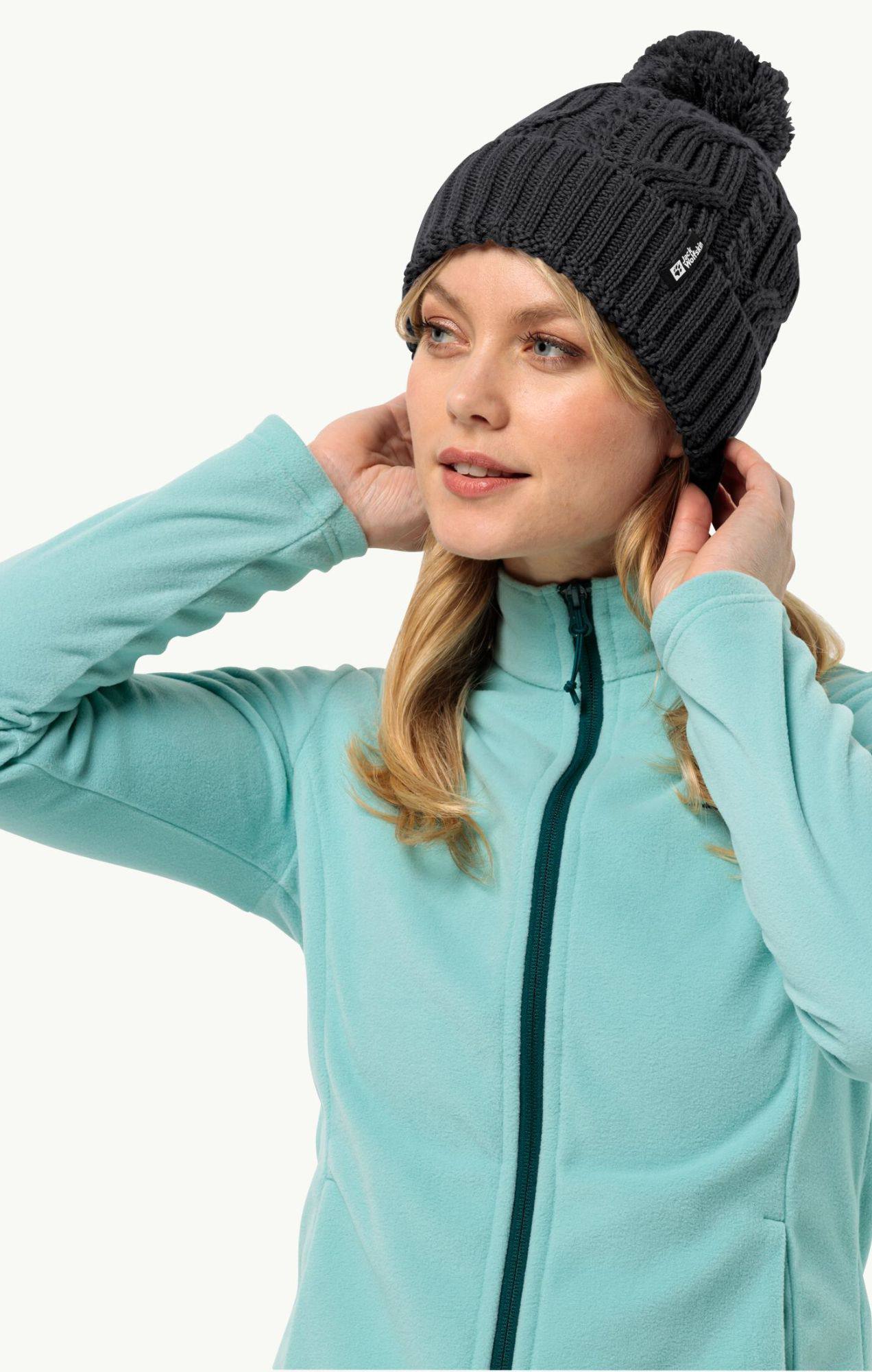 Jack Wolfskin Pompom Beanie Black 02