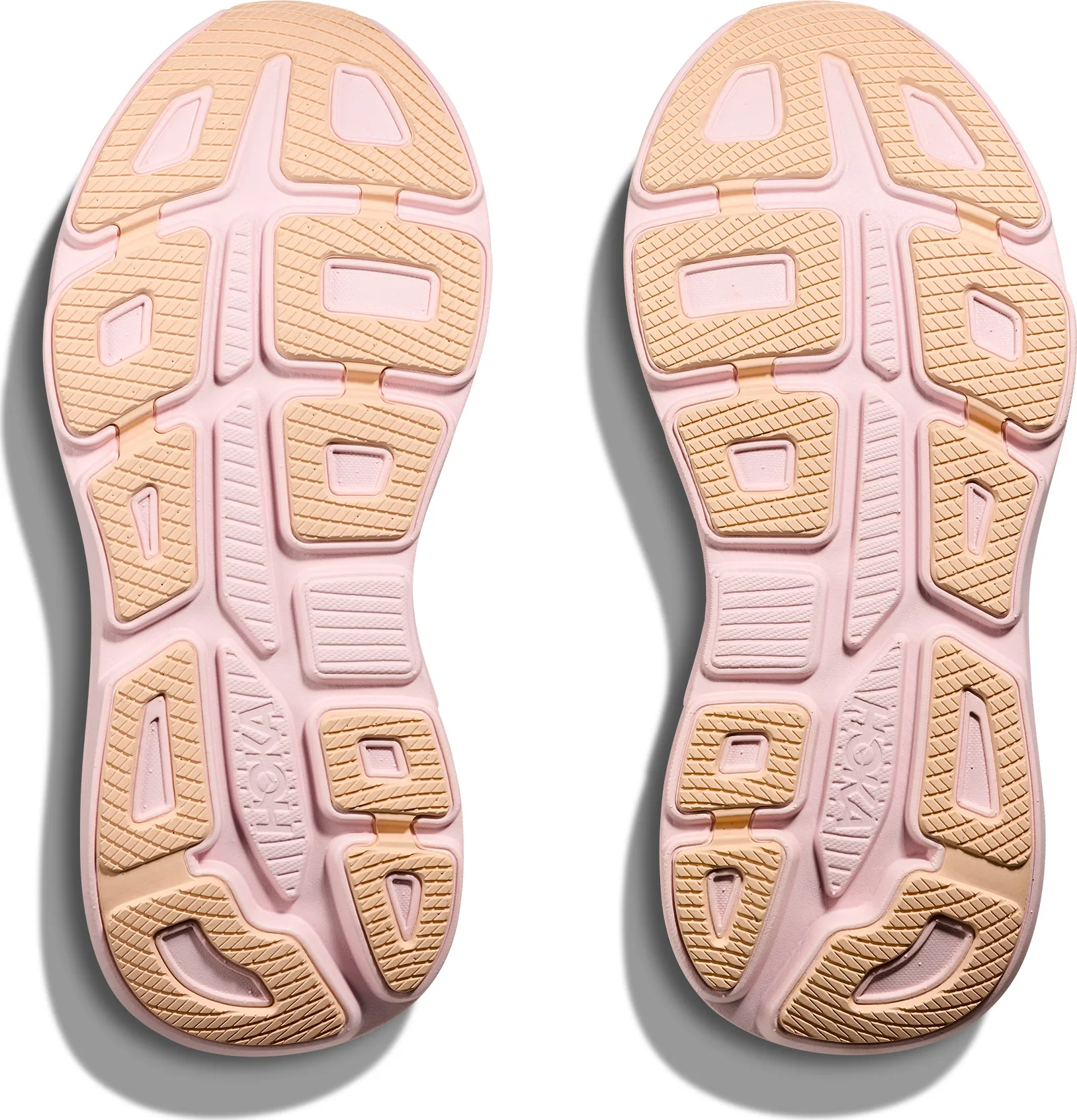 Hoka Women's Bondi 9 Lilac Cream / Tangerine Glow 08