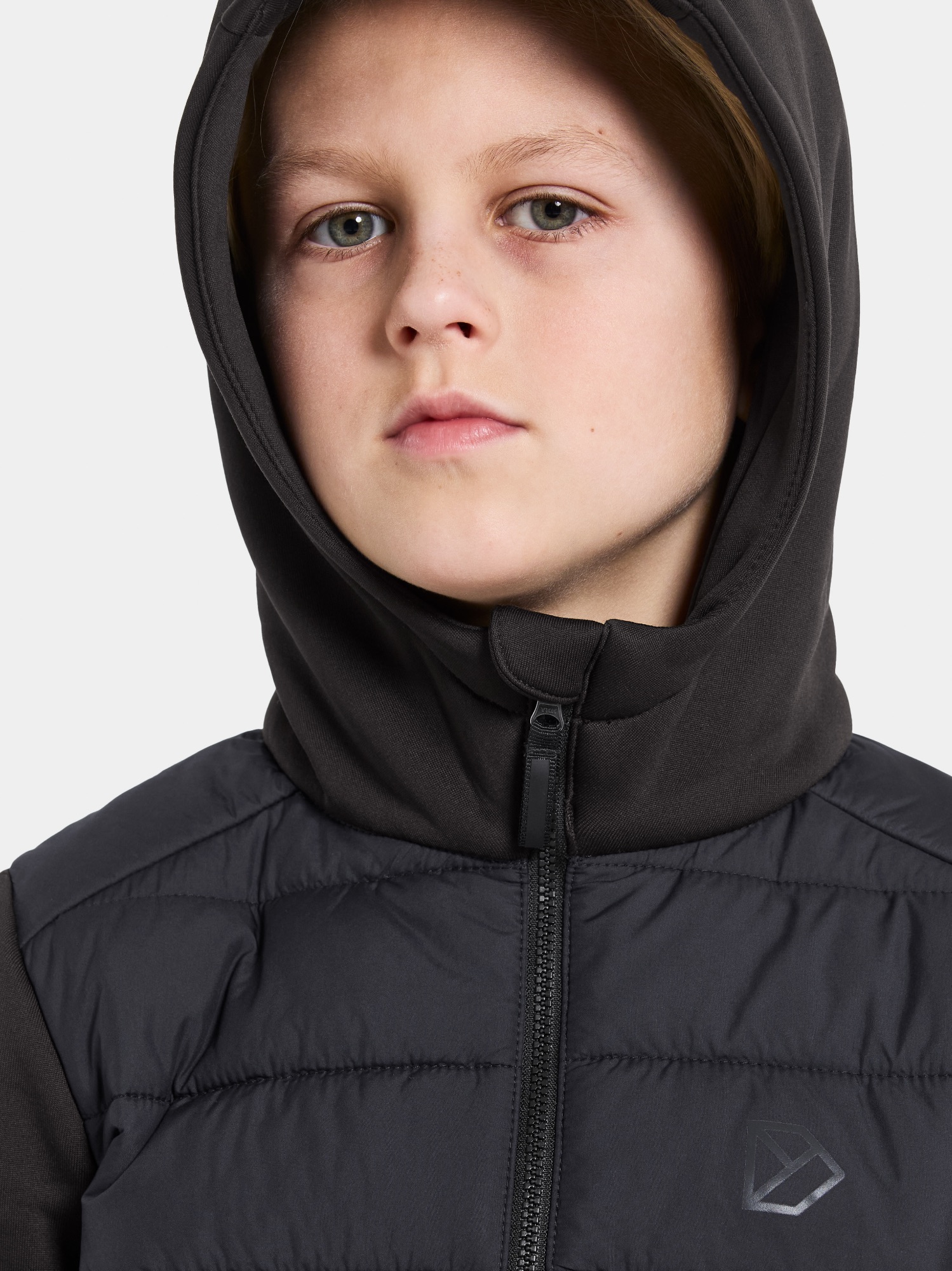 Didriksons Kapris 3 Kids Full Zip Jacket Musta 07