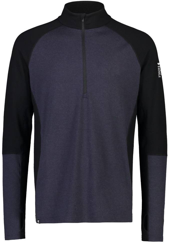 Mons Royale Olympus Half Zip Black / 9 Iron 03