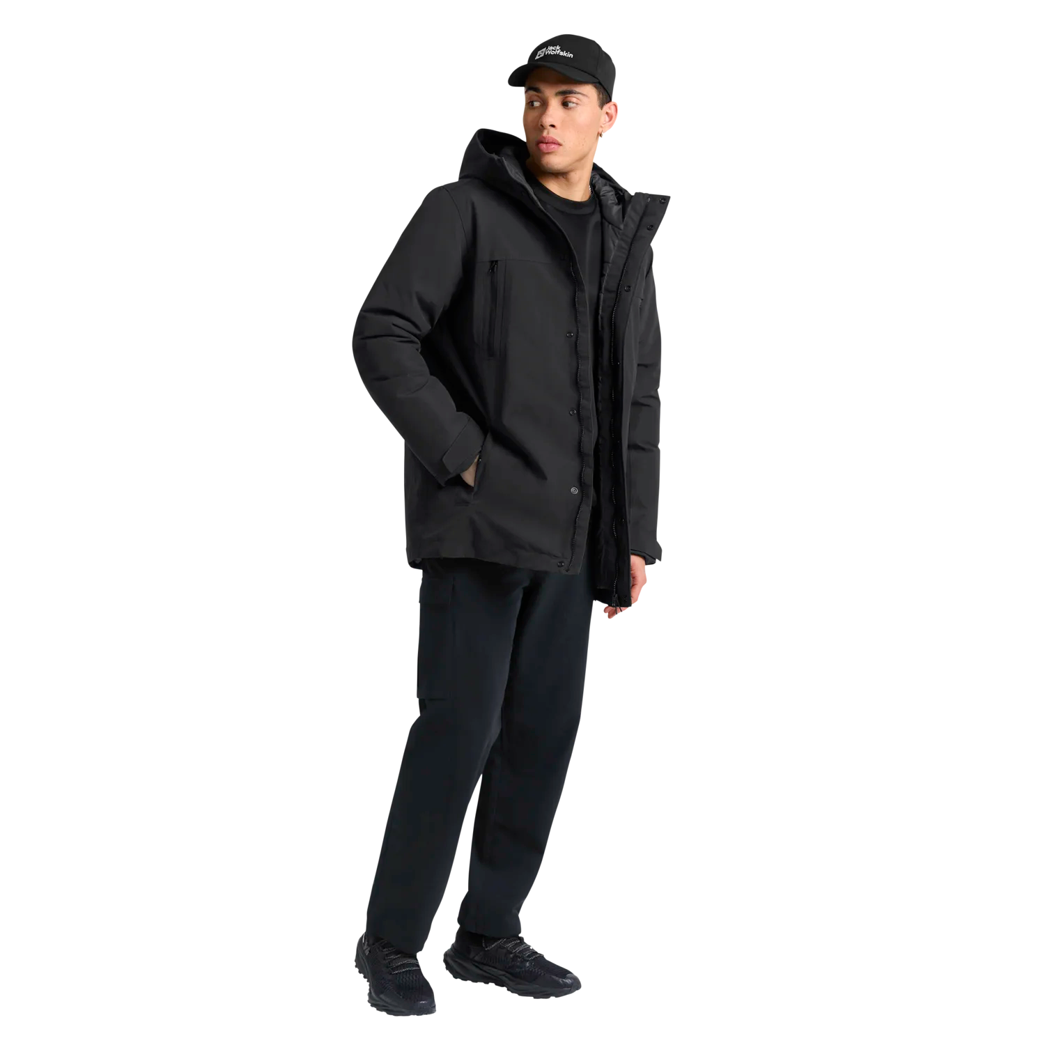 Jack Wolfskin Men's Glacier Shield Jacket - Miesten talvitakki Musta 07