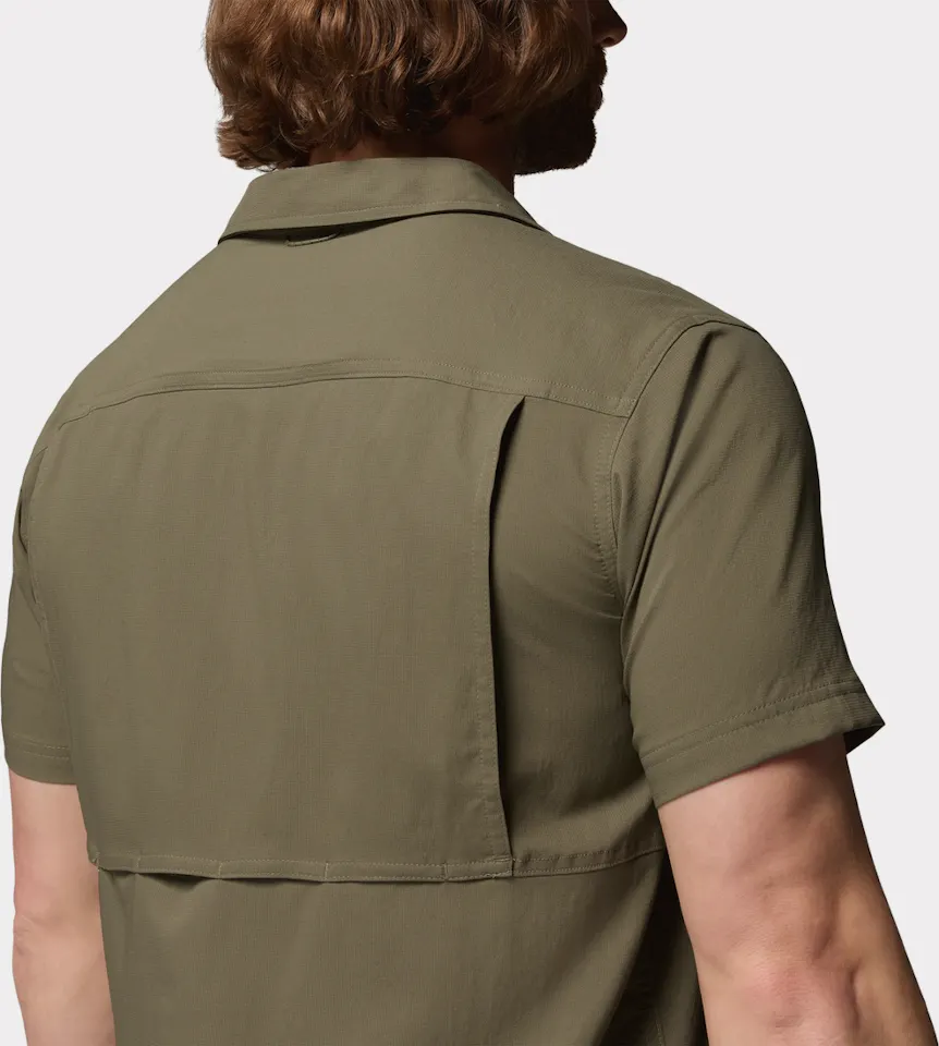 Columbia Men's Silver Ridge Utility II Short Sleeve Shirt Stone Green Heather 04