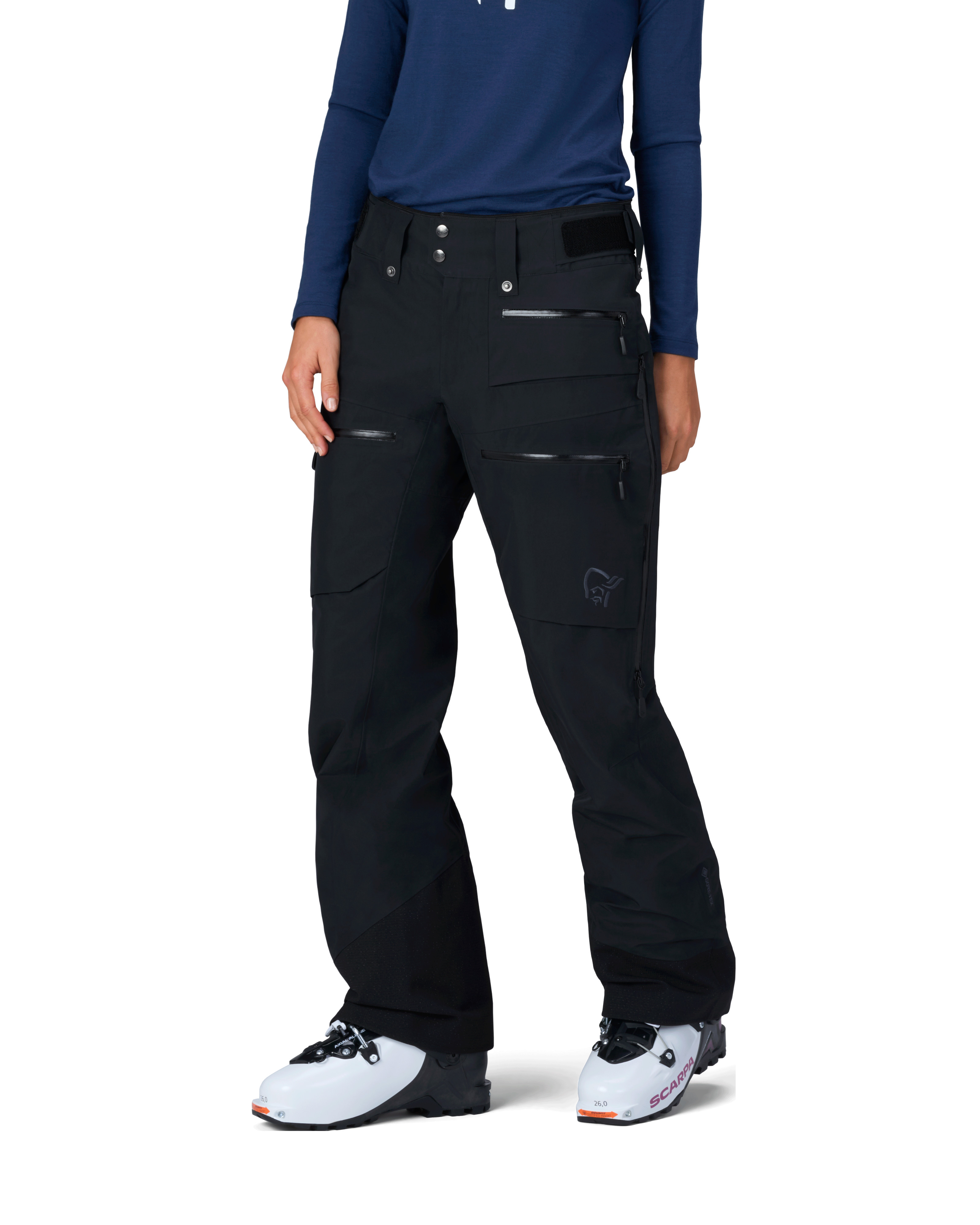 Norrøna Women's Lofoten GTX Insulated Pants Caviar 02