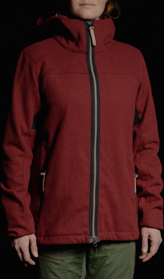 Sasta Women's Kaarna Jacket Tummanpunainen 04