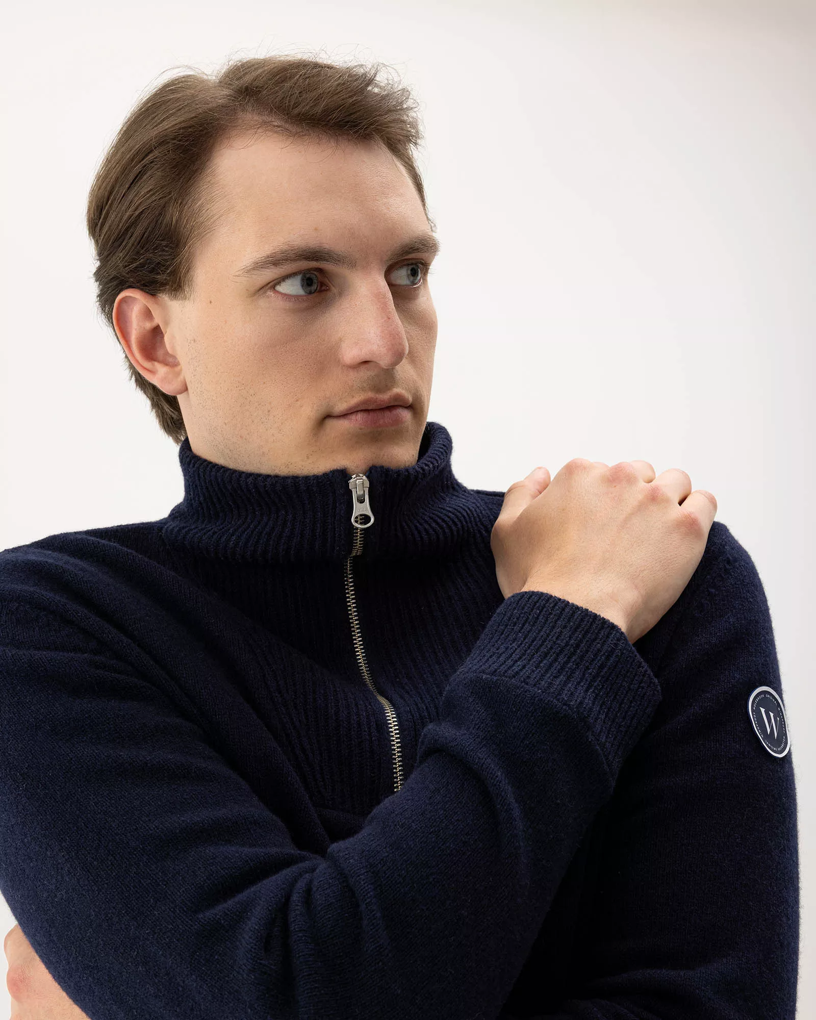 Holebrook Men's Bosse T-neck Windproof Navy 03