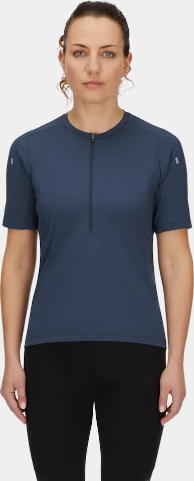 Rab Women's Cinder Tract Jersey Tempest Blue 01