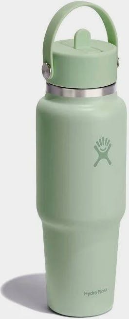 Hydro Flask 32 oz New Flex Straw Travel Bottle Aloe Green 01